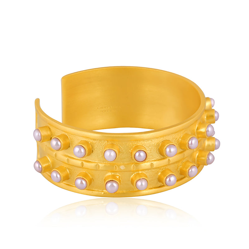 Ray of Light Cuff - Pearl