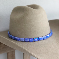 Faceted Periwinkle Hat Band