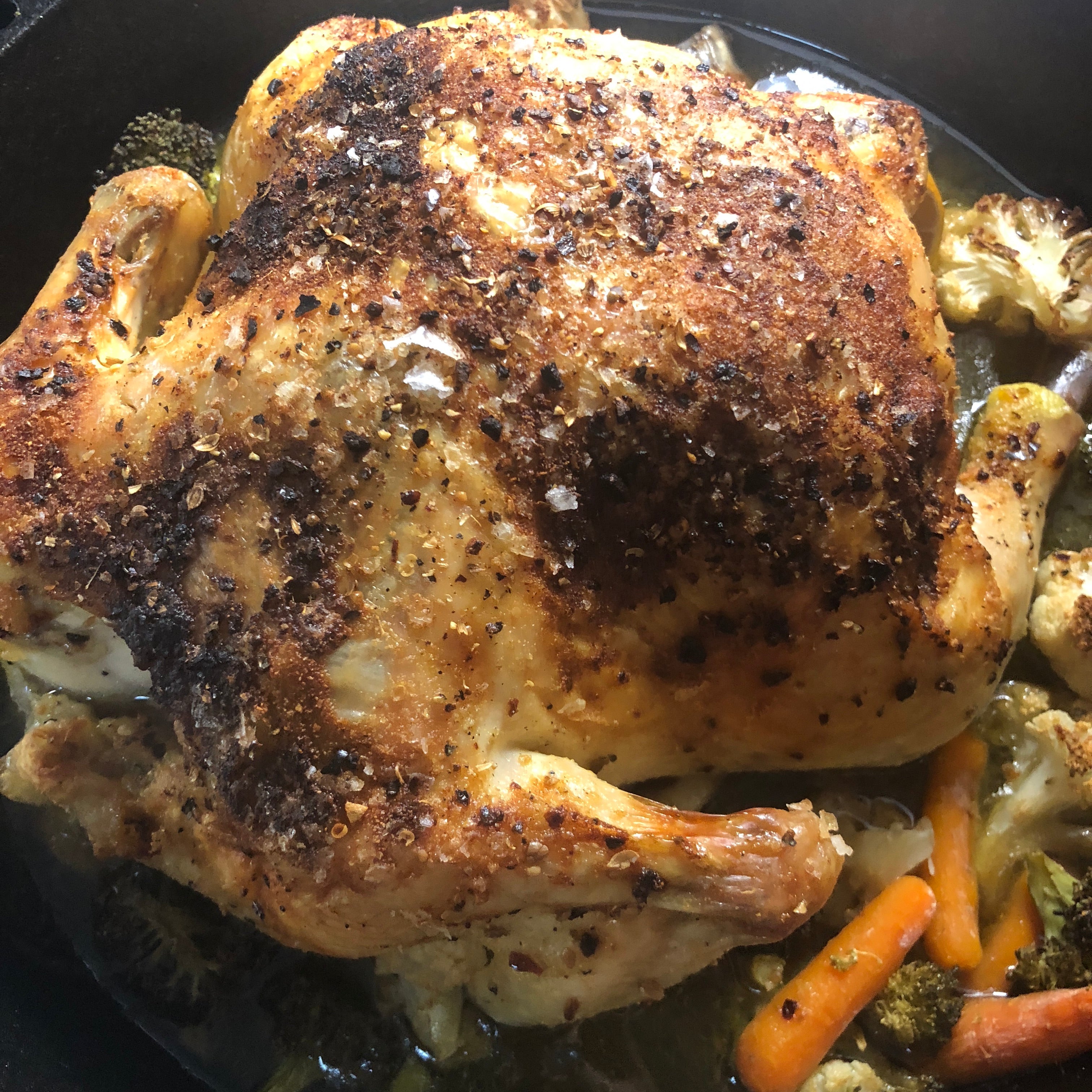 Cast Iron Roasted Chicken