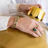 Holiday Cocktails Ring - Emerald