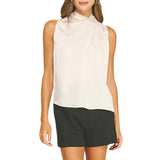 Twisted Detail Silky Top