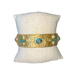 Turquoise Clover Cuff - Sample