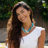 Grounded Stone Beaded Necklace