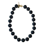 Black Onyx Beaded Knotted Necklace
