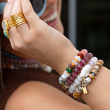 Coastal Calm Baroque Pearl Beaded Bracelet