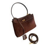 Texas Medium Suede Leather Bag