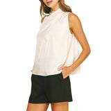 Twisted Detail Silky Top