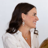 Snowlit Night Drop Earrings