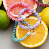 Lavender Fields Baroque Pearl Beaded Bracelet