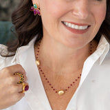 Season of Shine Beaded Necklace - Ruby