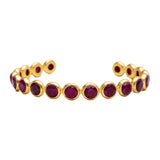Starlit Stone Cuff - Ruby Agate