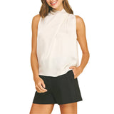 Twisted Detail Silky Top