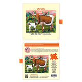 Longhorns Cows 500 Piece Puzzle