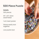 Longhorns Cows 500 Piece Puzzle