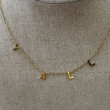 Y'ALL 18K Gold Letter Necklace