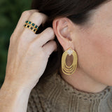 Winter Magic Ring -  Emerald Agate