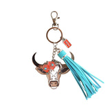 Rodeo Rosie Cow Keychain Bag Charm