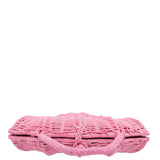 Shelly Rattan Bag - Pink