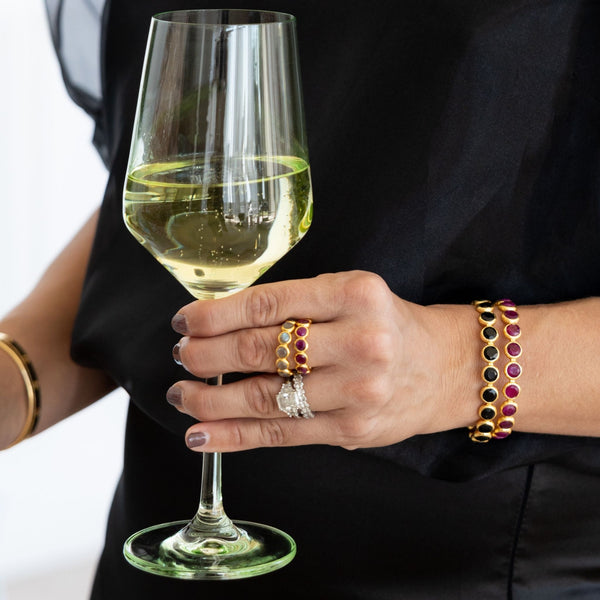 Starlit Stone Cuff - Black Onyx