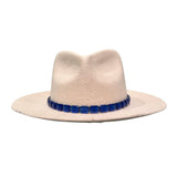 Royal Blue Rectangle Faceted Hat Band
