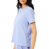 Active Mesh Walnut Short Sleeve Top - Violet