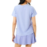 Active Mesh Walnut Short Sleeve Top - Violet