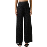 Arielle Jacquard Bern Wide Leg Pants