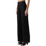 Arielle Jacquard Bern Wide Leg Pants