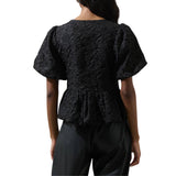 Arielle Jacquard Mania Bow Top