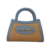 Panarea Raffia Bag - Baby Blue