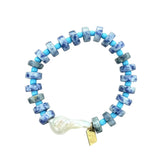 Old Glory Baroque Pearl Beaded Bracelet