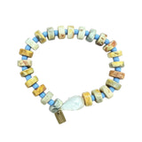 Coastal Calm Baroque Pearl Beaded Bracelet