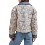 Bandana Print Quilted Jacket