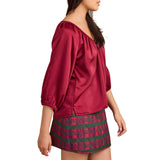 Beatrice Top - Beet Red