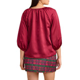 Beatrice Top - Beet Red