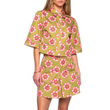 Sage Floral Skirt