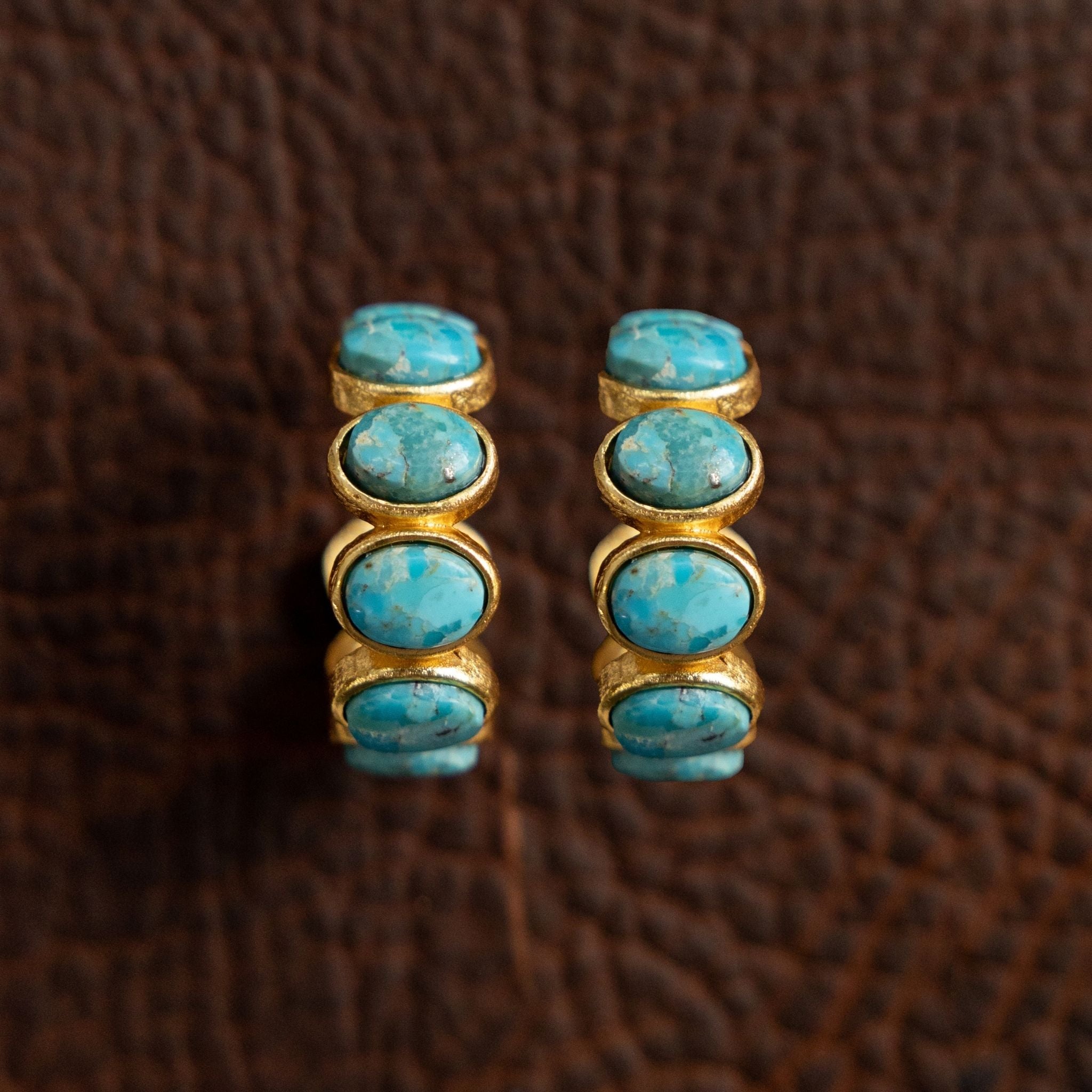 Blue Horizon Turquoise Hoop Earrings Christina Greene Blue Horizon Turquoise Hoop Earrings Christina Greene