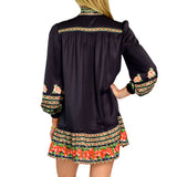 Brit Bow Dress - Garland Stripe