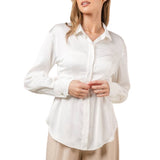 Bust Covered Collar Shirt