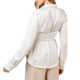 Bust Covered Collar Shirt