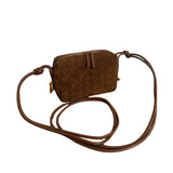 Camera Leather Bag - Caramel