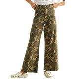Camouflage Print Stretch Pants