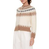 Christmas Holiday Ski Pattern Knitted Cardigan