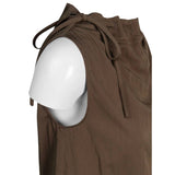 Cinched Mock Neck Sleeveless Top