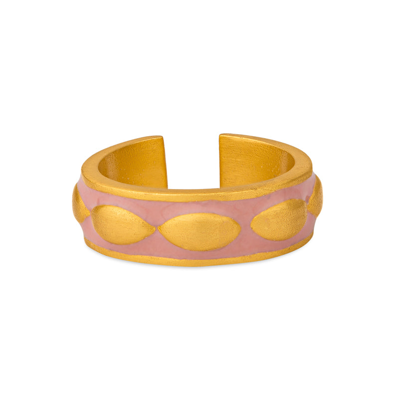 Coastal Pink Enamel Ring