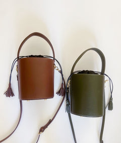 All Leather Bucket Bag
