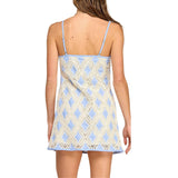 Contrast Diamond Crochet Mini Dress