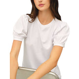 Cotton Jersey Puff Sleeve T-Shirts