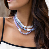 Lavender Fields Baroque Pearl Beaded Necklace