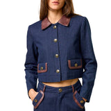 Denim Button Down Jacket